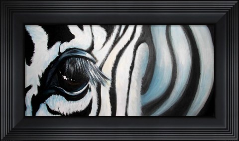 Framed Zebra Print