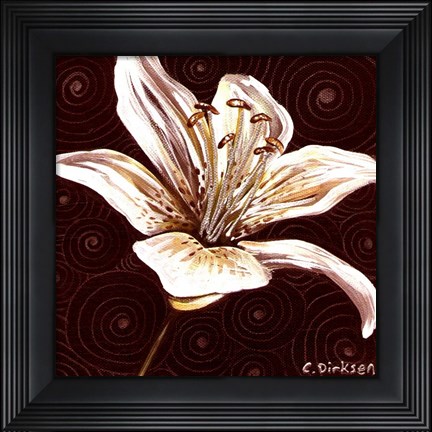 Framed Tiger Lily 1 Print