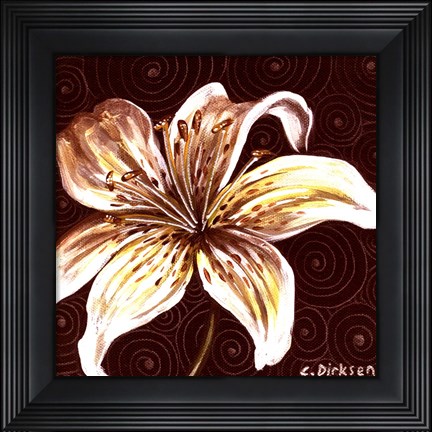 Framed Tiger Lily 2 Print