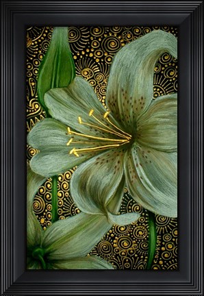 Framed White Tiger Lilies Print