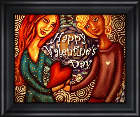 Framed Valentine Couple Print