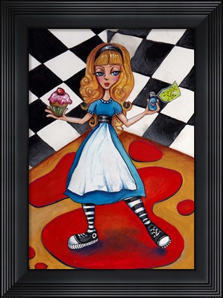 Framed Alice&#39;s Decisions Print