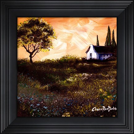 Framed House in The Fields 1 Print