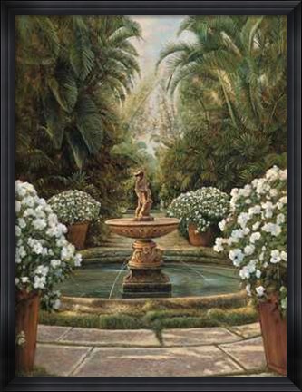 Framed In the Garden Print