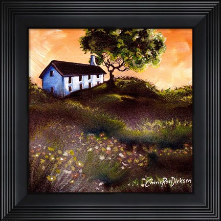 Framed House in The Fields 2 Print