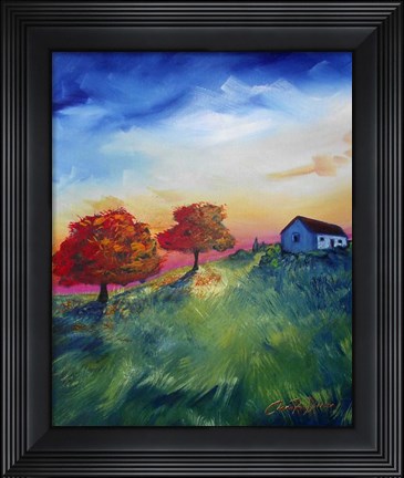Framed Country Cottage Print