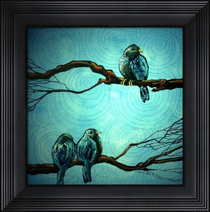 Framed Evening Tweet Print