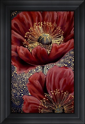 Framed Two Red Poppies Print