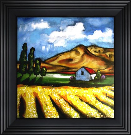 Framed Canola Fields Print