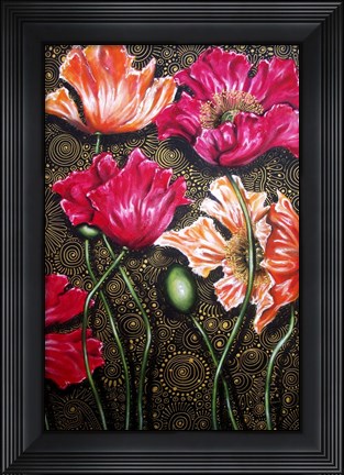 Framed Iceland Poppies Print
