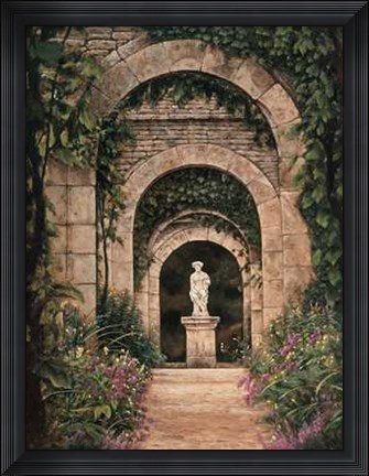 Framed Villa Garden Print