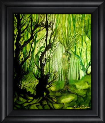 Framed Lady Of The Forest Print