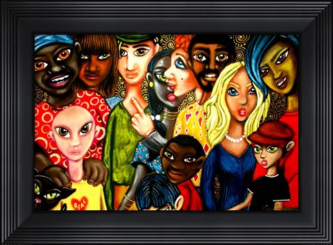 Framed Melting Pot Print