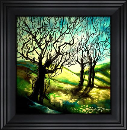 Framed Tree Figures Print