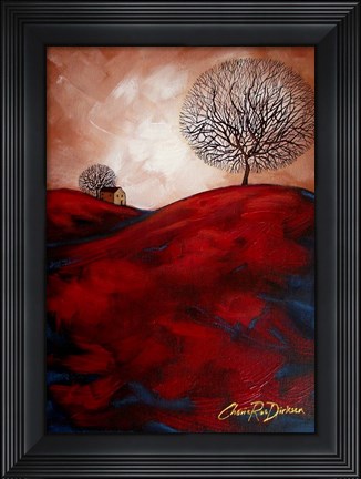 Framed House on the Hill Print