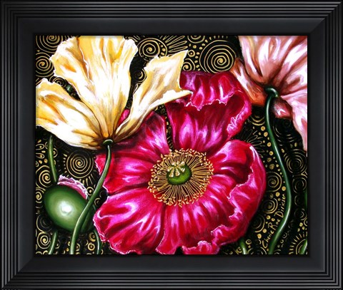 Framed Iceland Poppies Print
