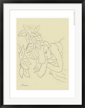 Framed Etude de Femme Print