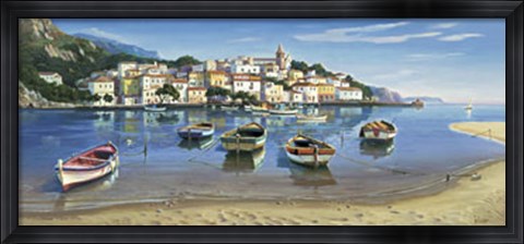 Framed Baia Dei Pescatori Print