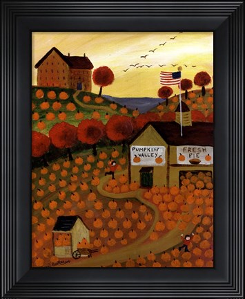 Framed Pumpkin Valley Print