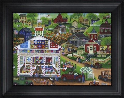 Framed Centennial Quilt Show Print