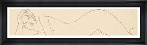Framed Nudo Sdraiato Print