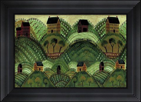 Framed Rolling Country Hills Print