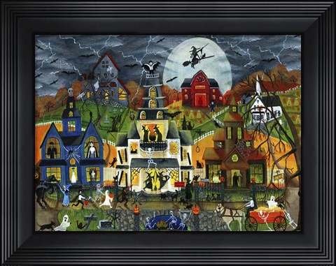 Framed Spooky Street Print