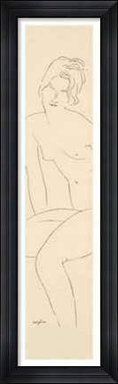 Framed Nudo Seduto Print