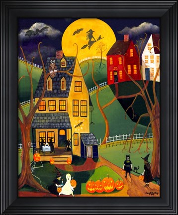 Framed Halloween Trick or Treat Print