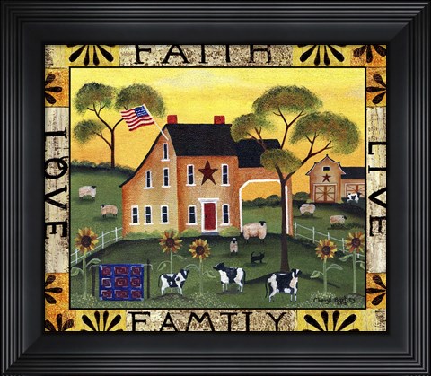 Framed Faith Family Live Love Lang Print