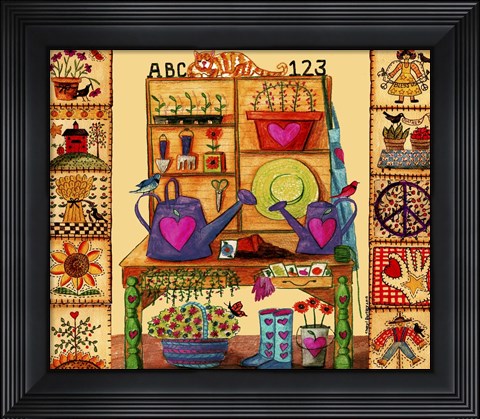 Framed He Thrives before the Sun Lang Print