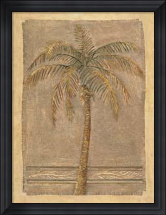 Framed Jute Palm II Print