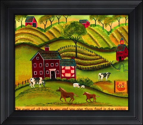 Framed Free Spirit Farmland Lang 2018 Print