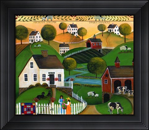 Framed May Your Home Be Blessed with Many Friends Lang 2018 Print