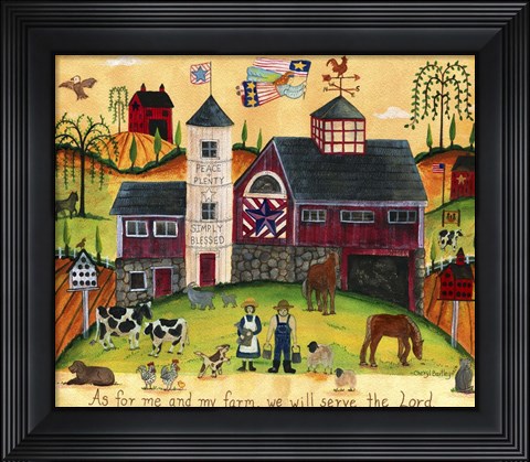 Framed We Will Serve The Lord Lang 2018 Print