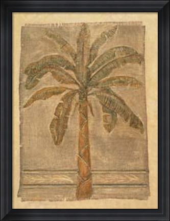 Framed Jute Palm I Print