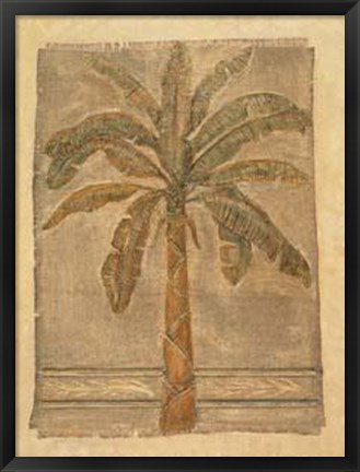 Framed Jute Palm I Print