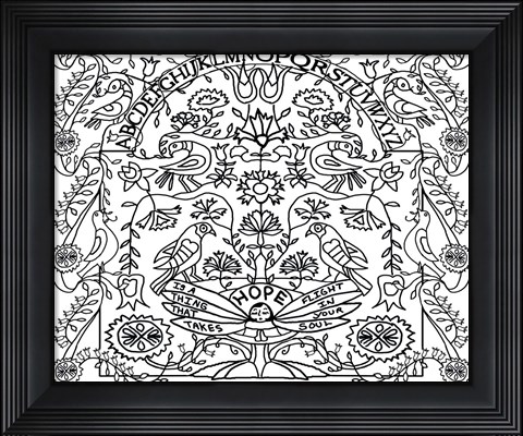 Framed Bouquet Of Hope Print