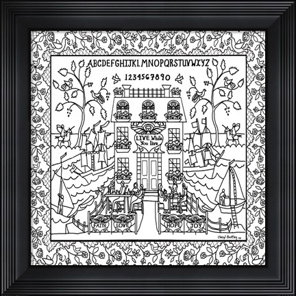 Framed Live While You Live Print