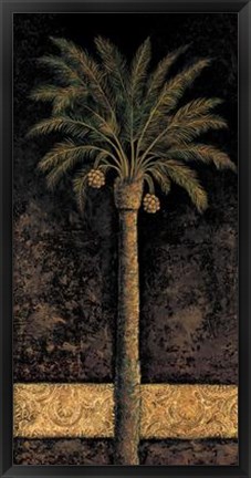 Framed Andre Mazo - Dusk Palms I Size 19.75x39.5 Print