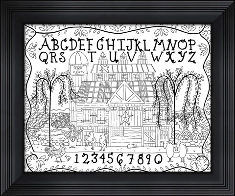 Framed Barn Blessing Print