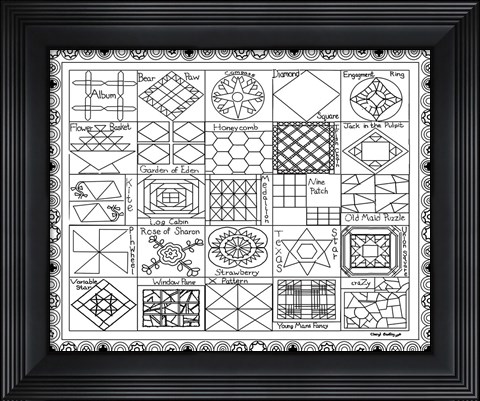 Framed ABC QUILT Print