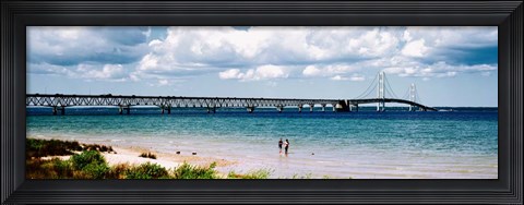 Framed Mackinac Bridge, Michigan Print