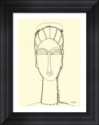 Framed Viso di Donna Print