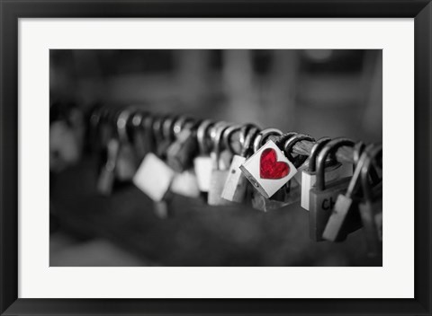 Framed Pop of Color A Locks of Love to Go Around Print