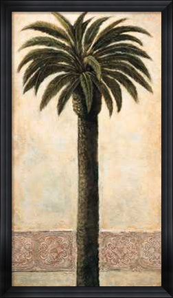 Framed A. Mazo - Silhouette Palms I Size 26x48 Print