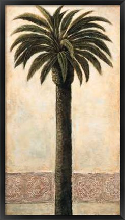 Framed A. Mazo - Silhouette Palms I Size 26x48 Print