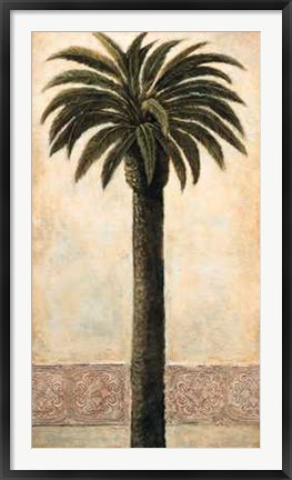 Framed A. Mazo - Silhouette Palms I Size 26x48 Print