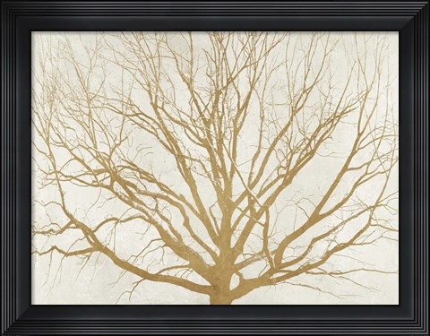 Framed Golden Tree Print