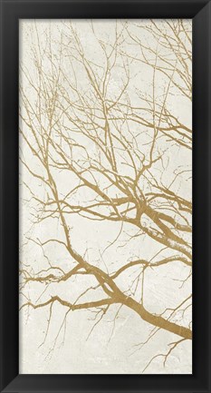 Framed Golden Tree I Print